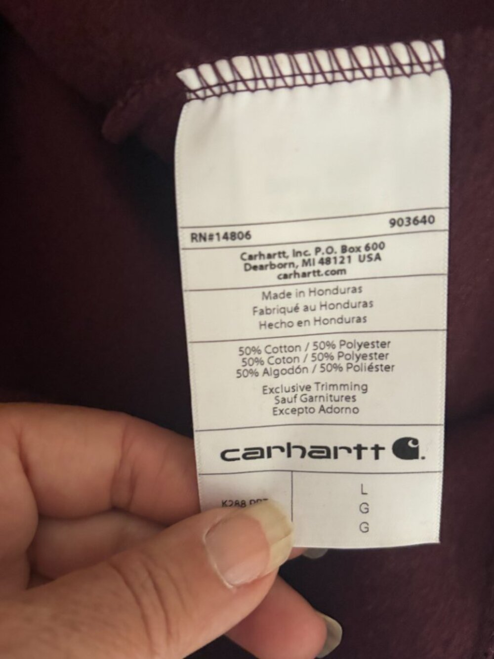 Carhartt Loose Fit Midweight Logo Sleeve Graphic Hoodie Size L - Picture 8 of 9